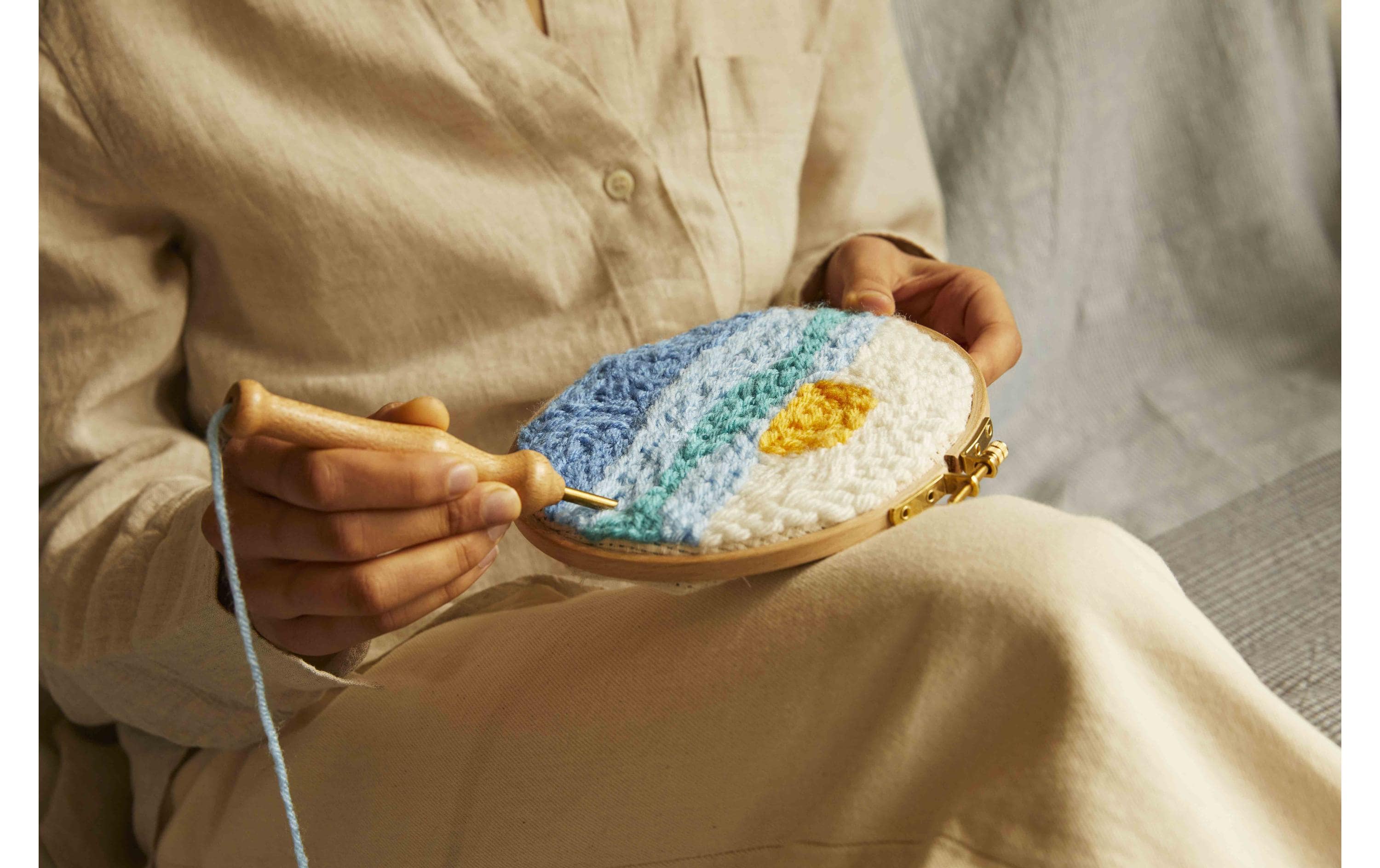 DMC Stickset Mindful Making das Meer, Ø 15.7 cm DMC Stickset Mindful Making das Meer, Ø 15.7 cm