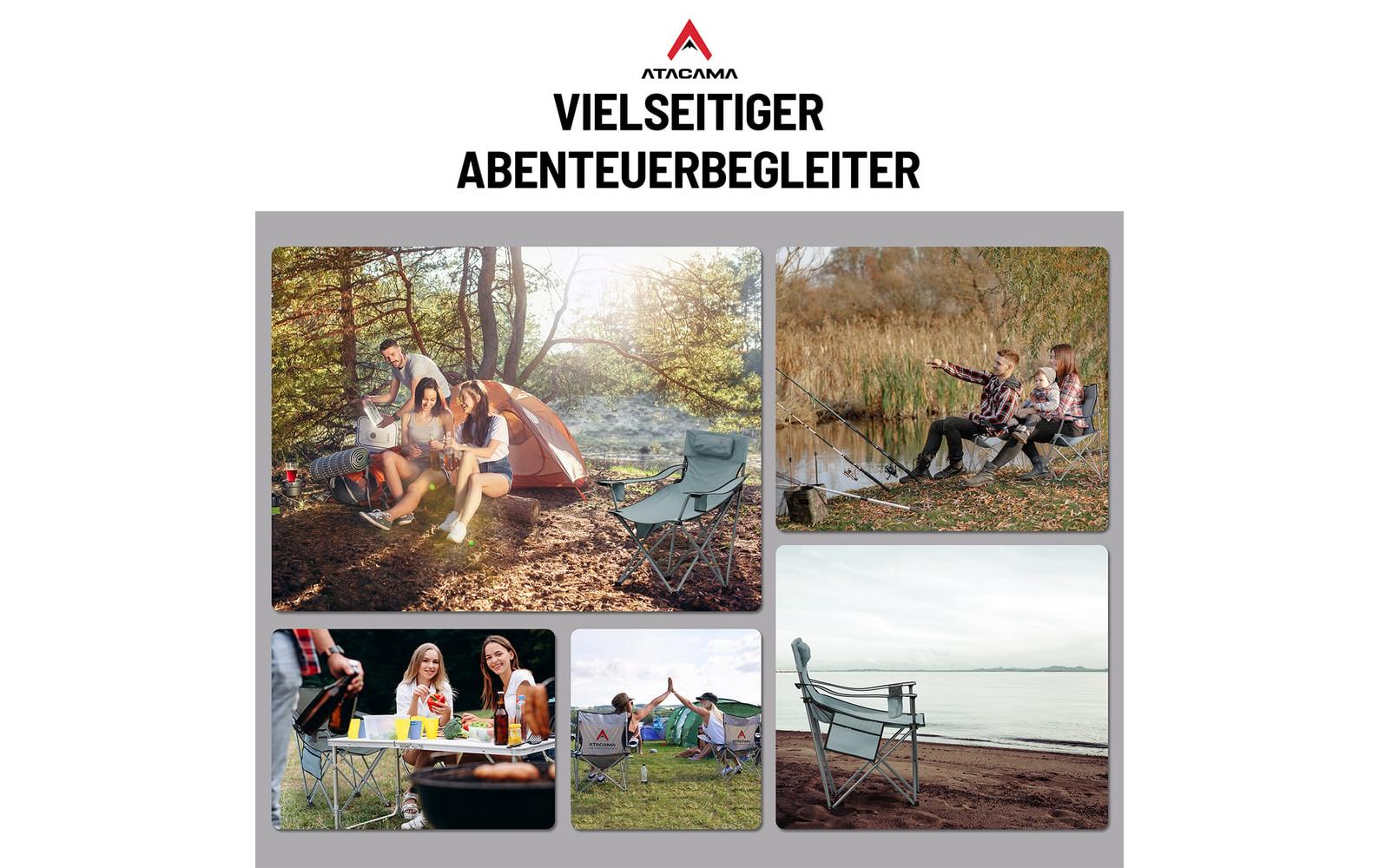 Atacama Campingstuhl Dunkelgrau