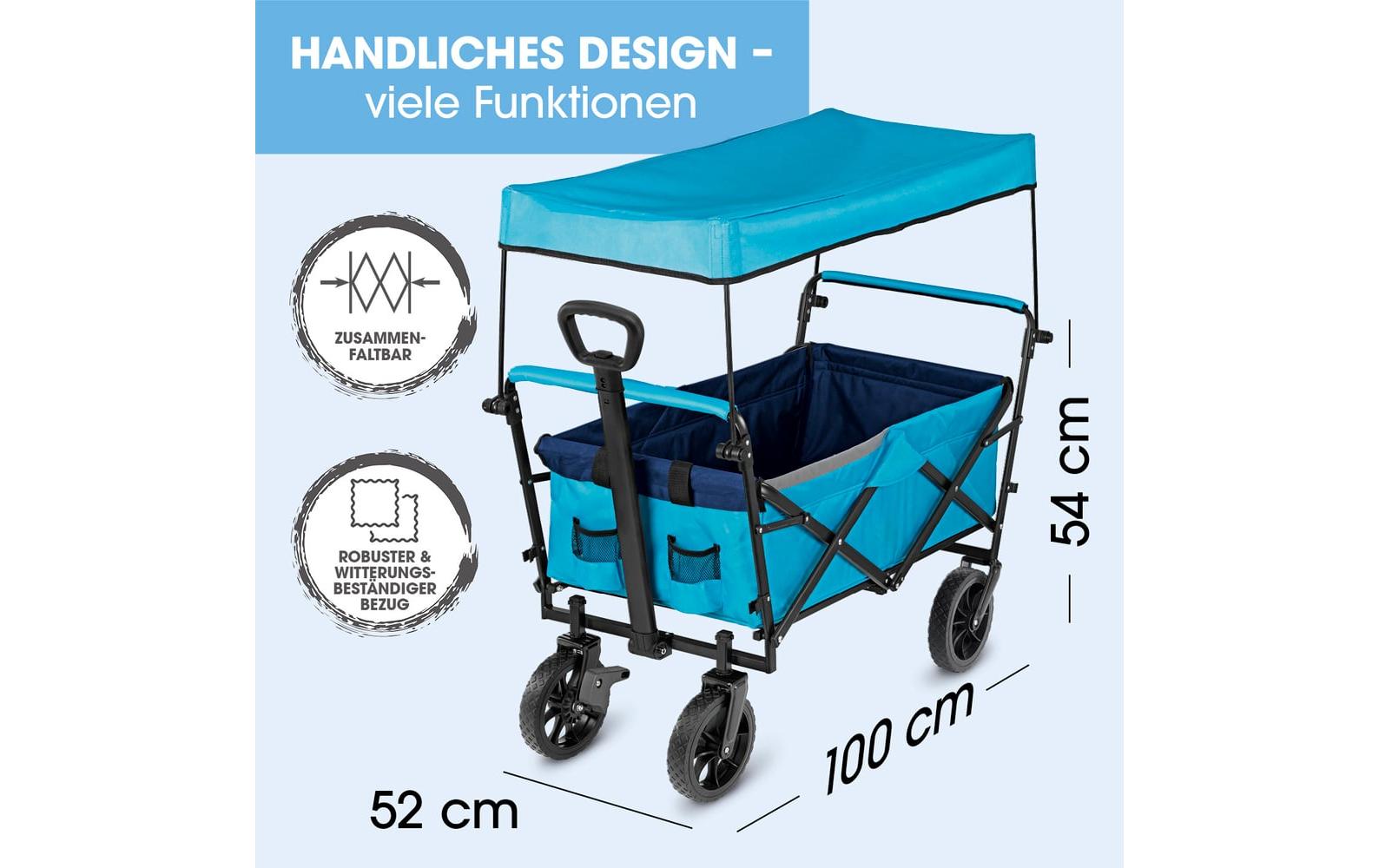 EASYmaxx Bollerwagen Blau