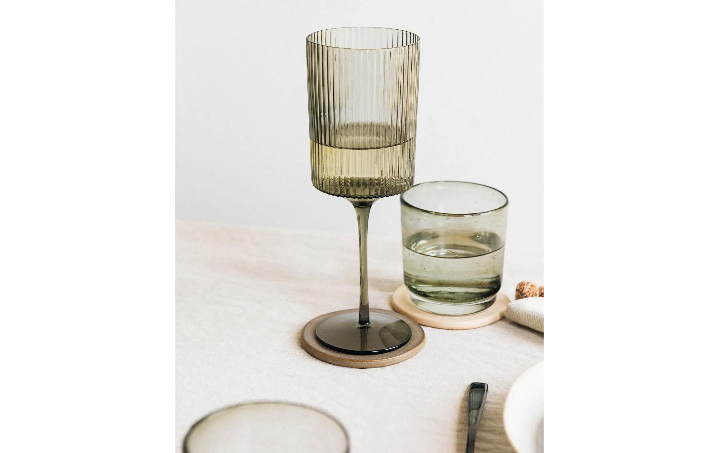 Esmée Keramikuntersetzer Earth 4 Stück Beige/Braun/Weiss, Ø 9.5 cm