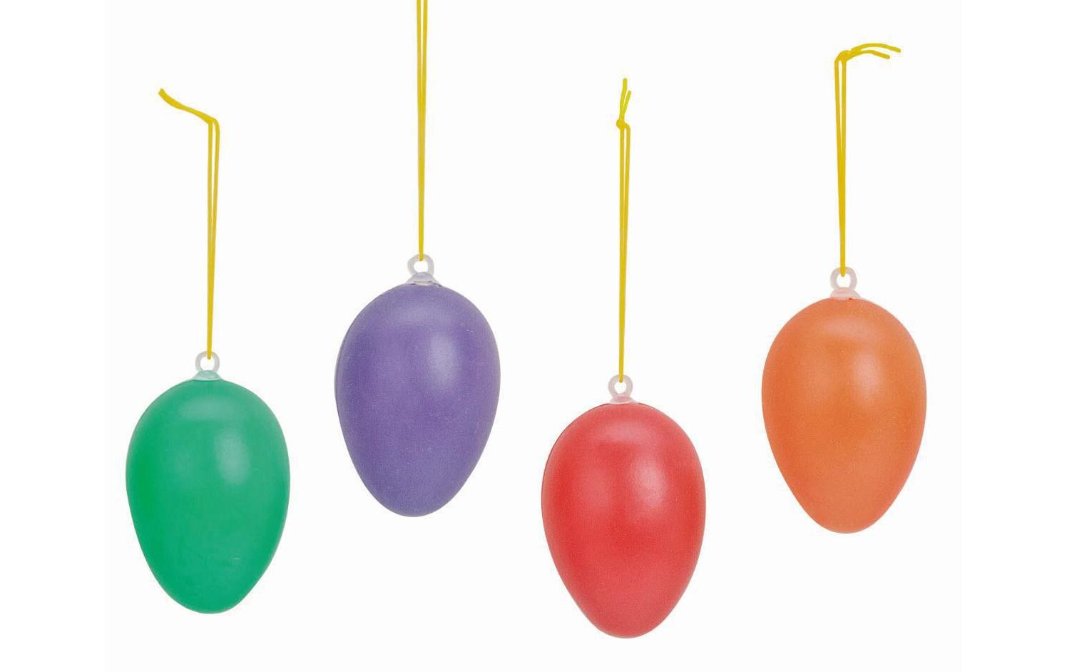 G. Wurm Aufhänger Ostereier 12 Stück, Mehrfarbig