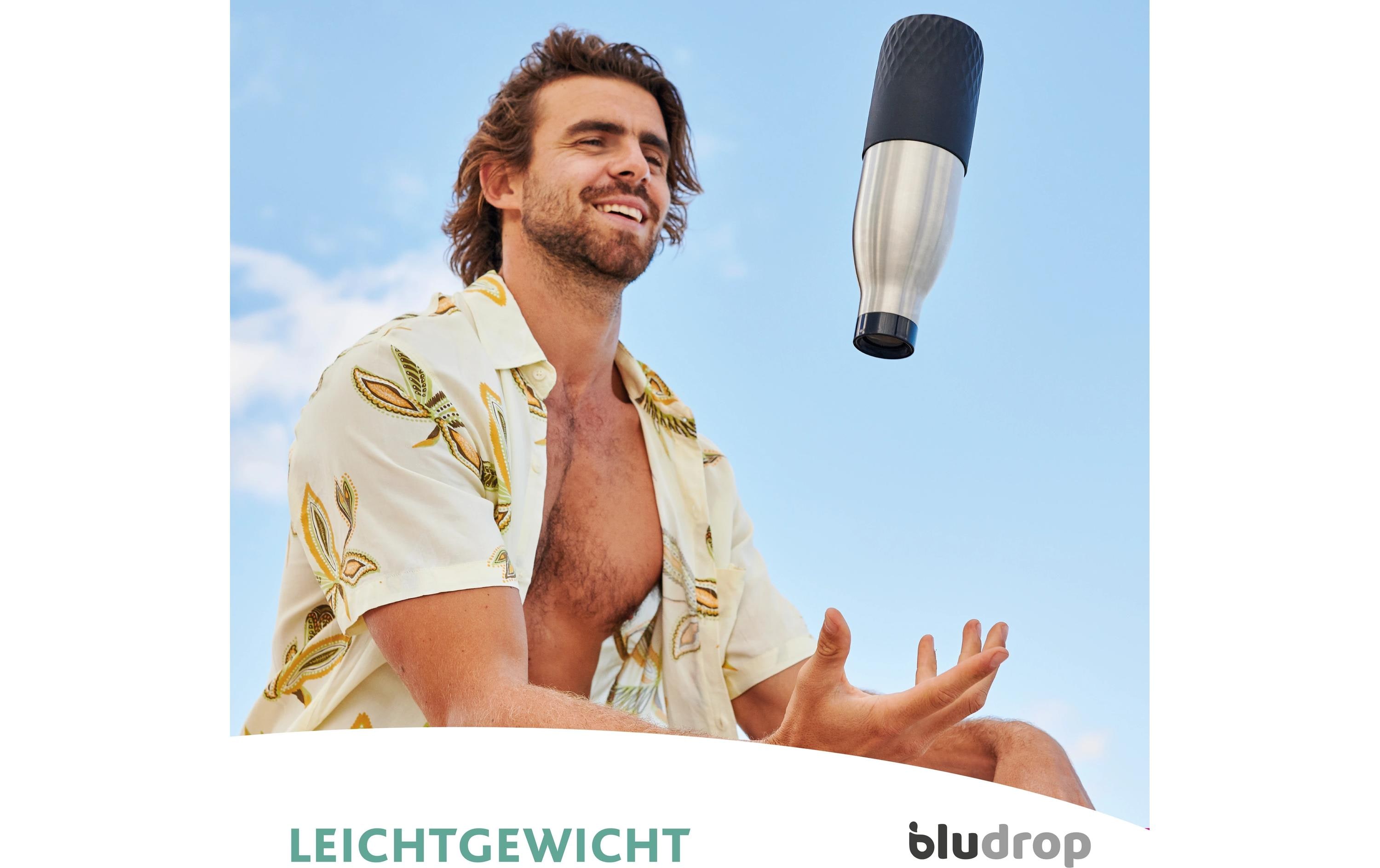 Emsa Trinkflasche Bludrop Sleeve 700 ml, Grün