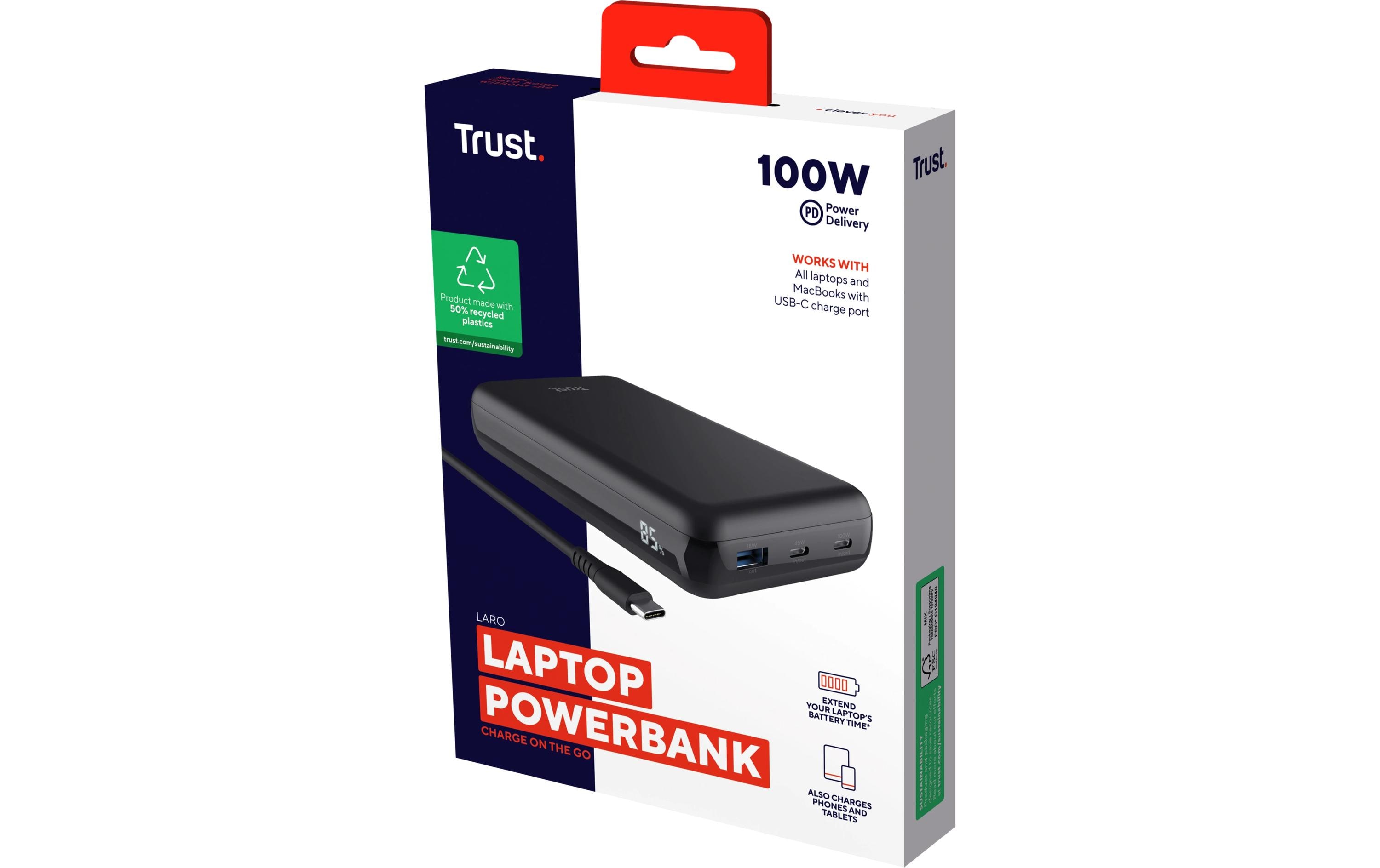 Trust Powerbank Laro 100W 10000 mAh