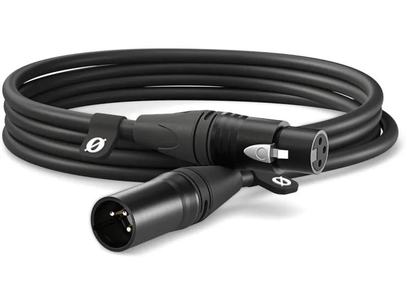 Rode XLR-Kabel XLRm-XLRf 3 m, Schwarz Rode XLR-Kabel XLRm-XLRf 3 m, Schwarz