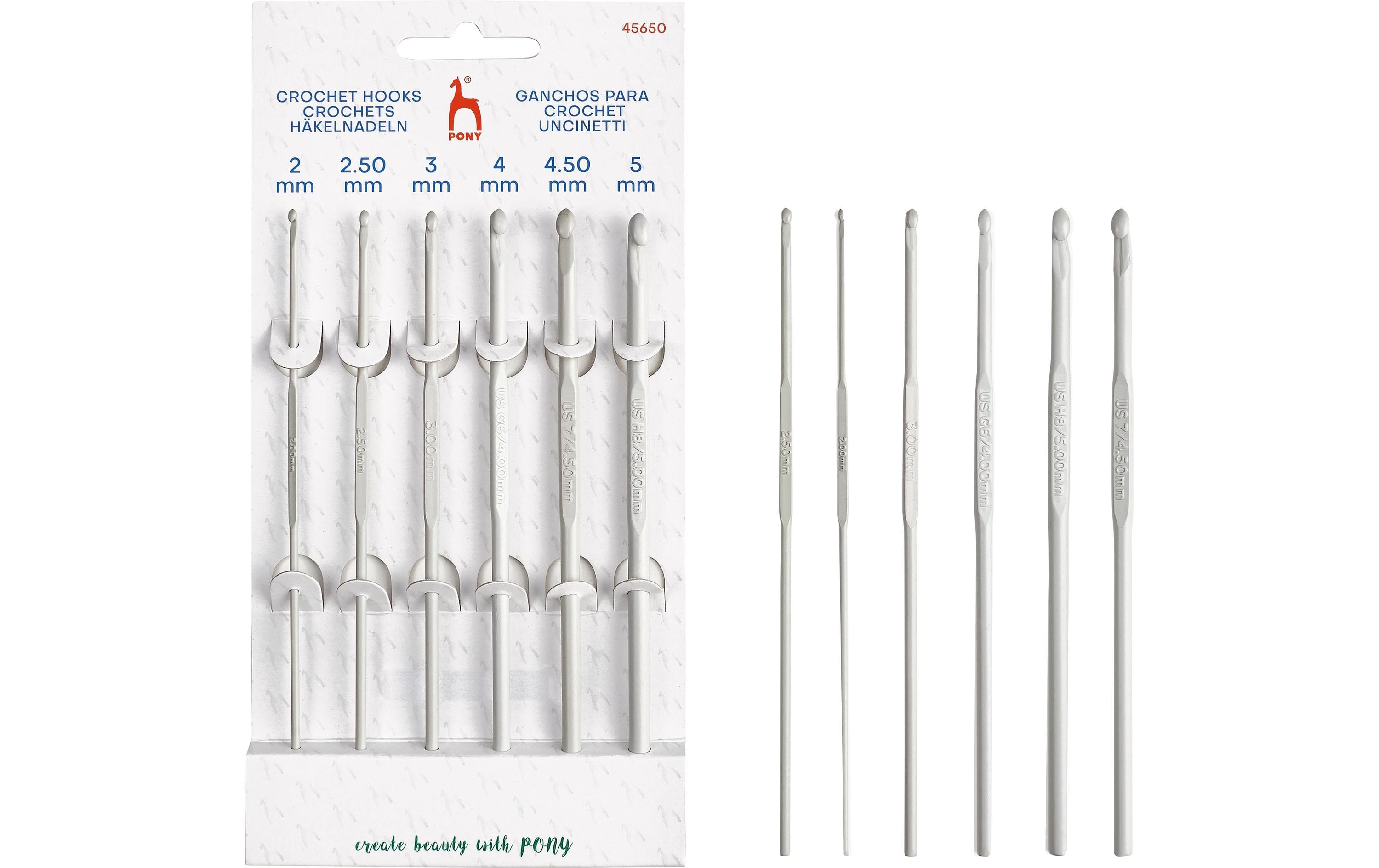 Pony Häkelnadel 6 Stück Pony Häkelnadel 6 Stück