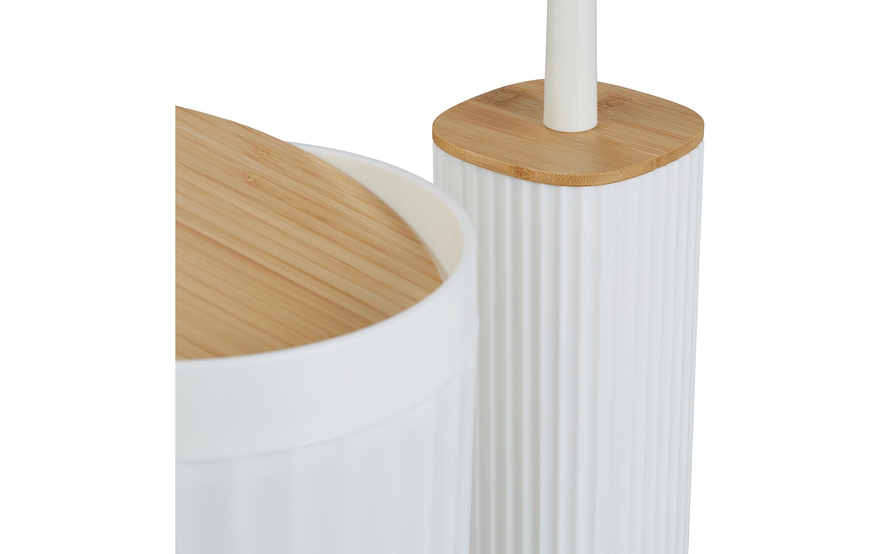 relaxdays Badezimmer-Set 6-teilig, Schwarz