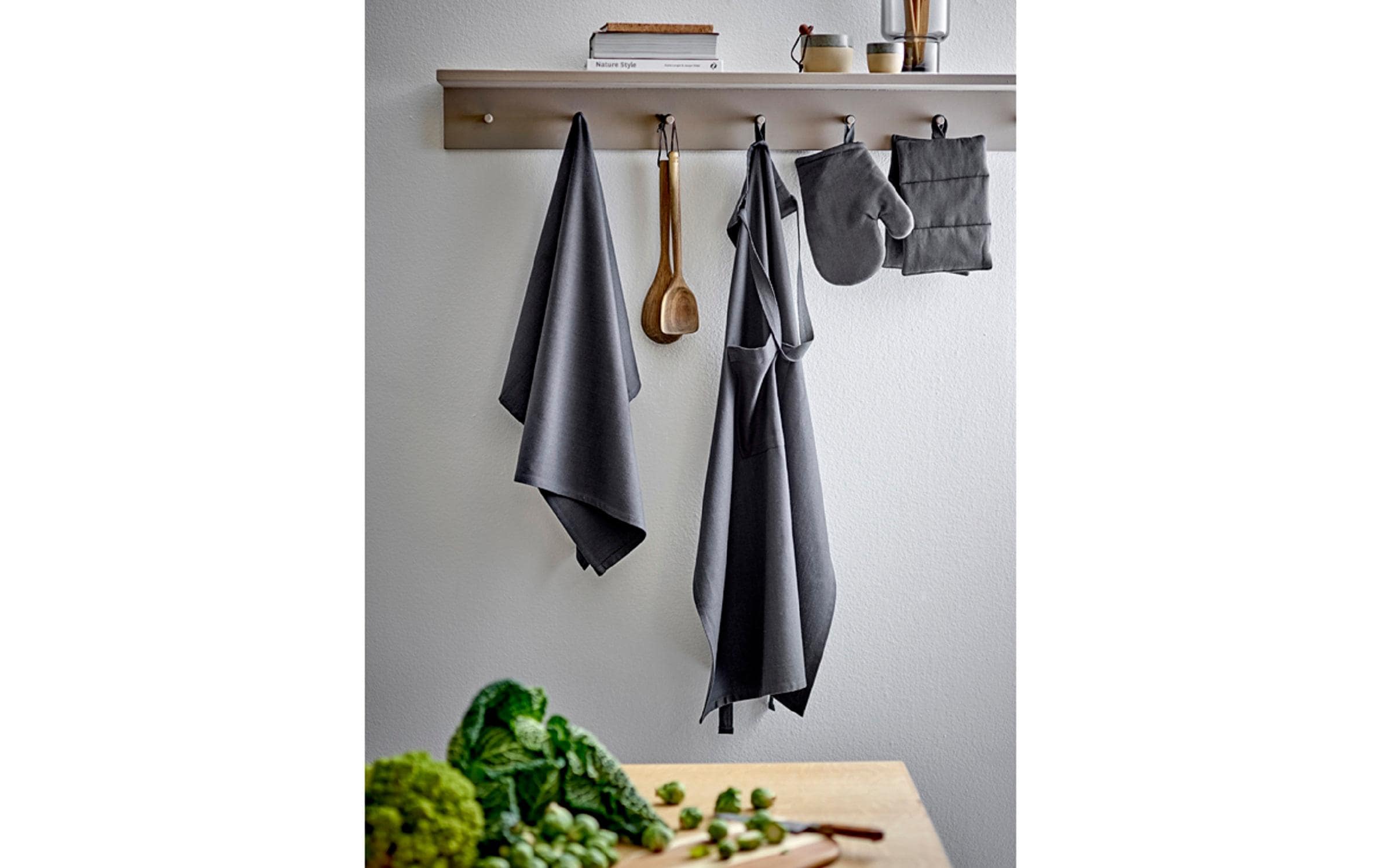 Södahl Topflappen Harmony, 15 x 23 cm, Ash, 2 Stück