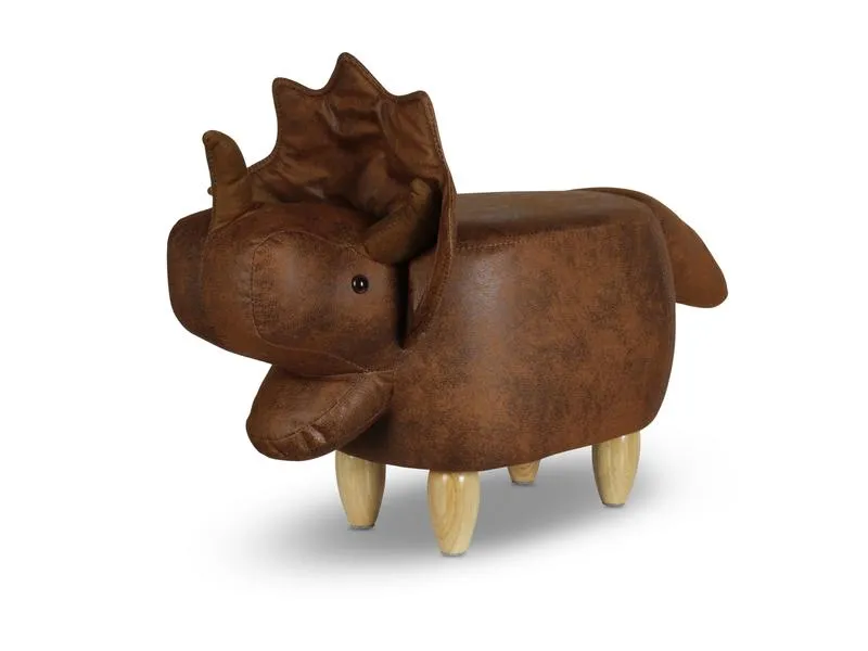 zoosy Kinderhocker Dino Bolle Braun zoosy Kinderhocker Dino Bolle Braun