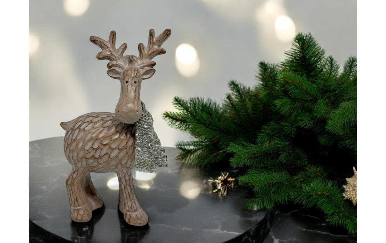 Dameco Weihnachtsfigur Rentier 21.5 cm, Braun