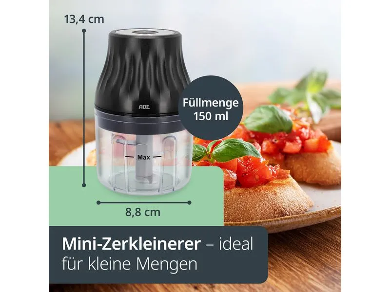 ADE Zerkleinerer Elektrisch KG2426-1 1500 mAh 0.15 l ADE Zerkleinerer Elektrisch KG2426-1 1500 mAh 0.15 l