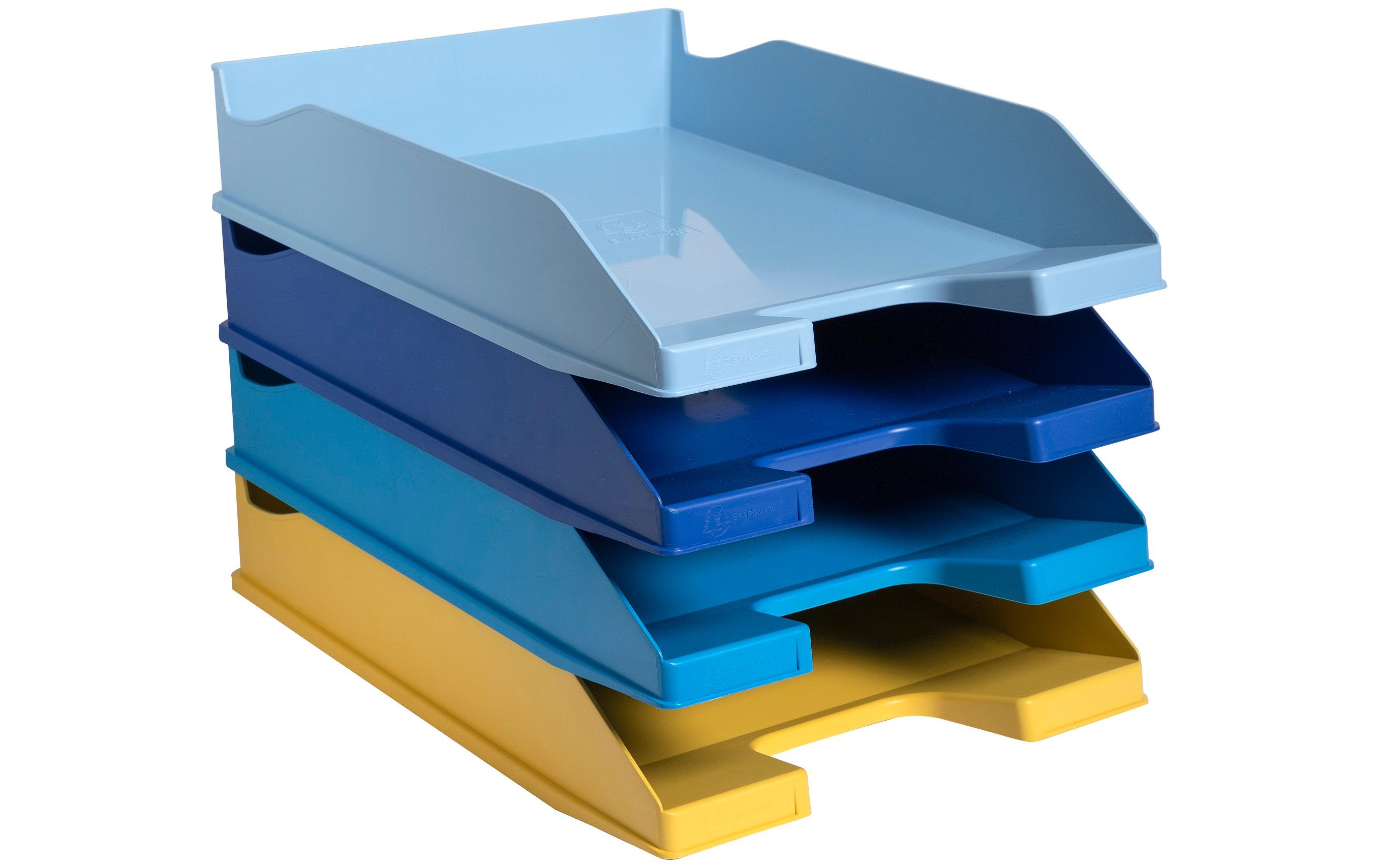 Exacompta Ablagekorb Bee Blue Combo Midi Mehrfarbig, 4 Stück Exacompta Ablagekorb Bee Blue Combo Midi Mehrfarbig, 4 Stück