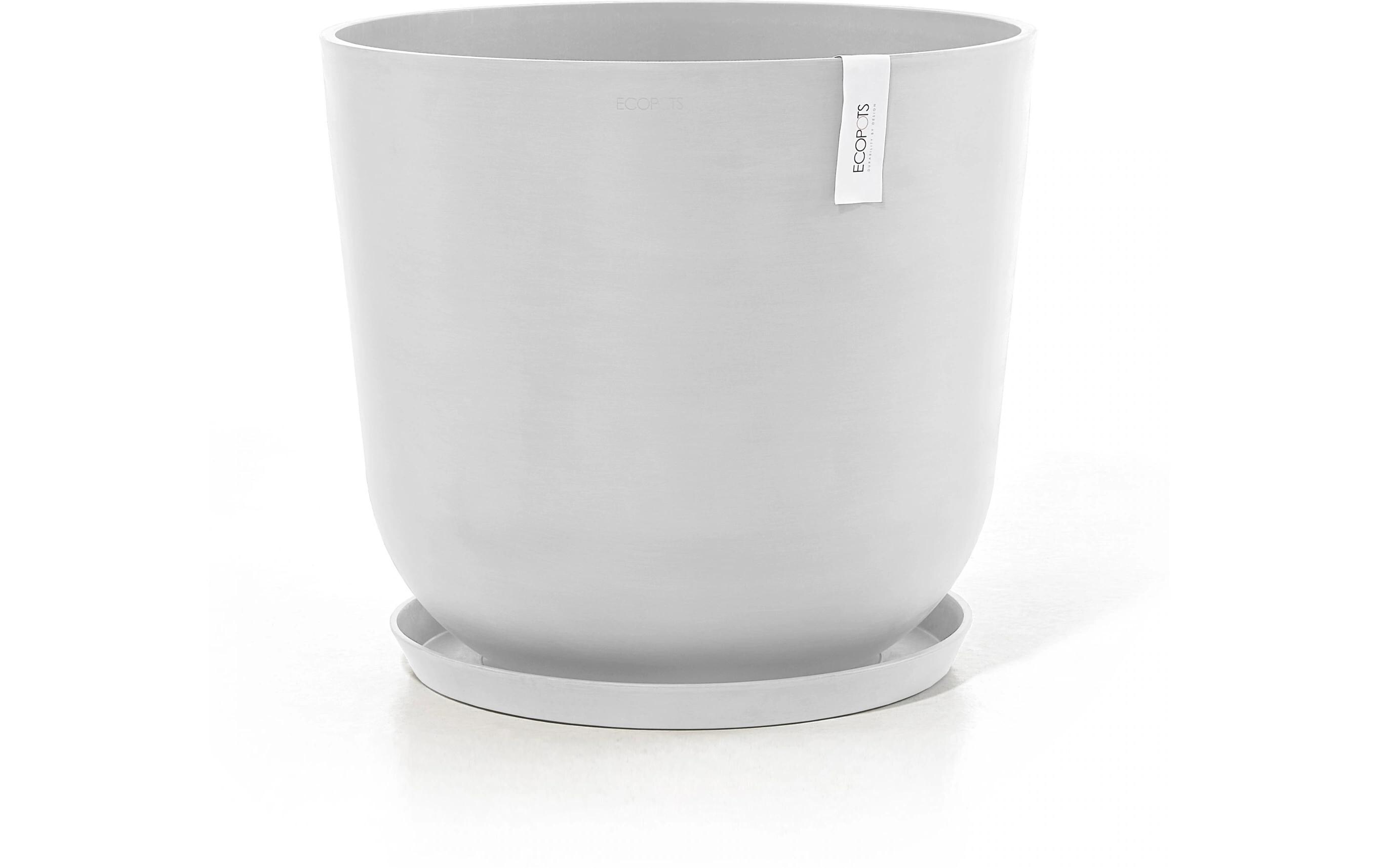 Ecopots Blumentopf Oslo Ø 55 cm Weiss