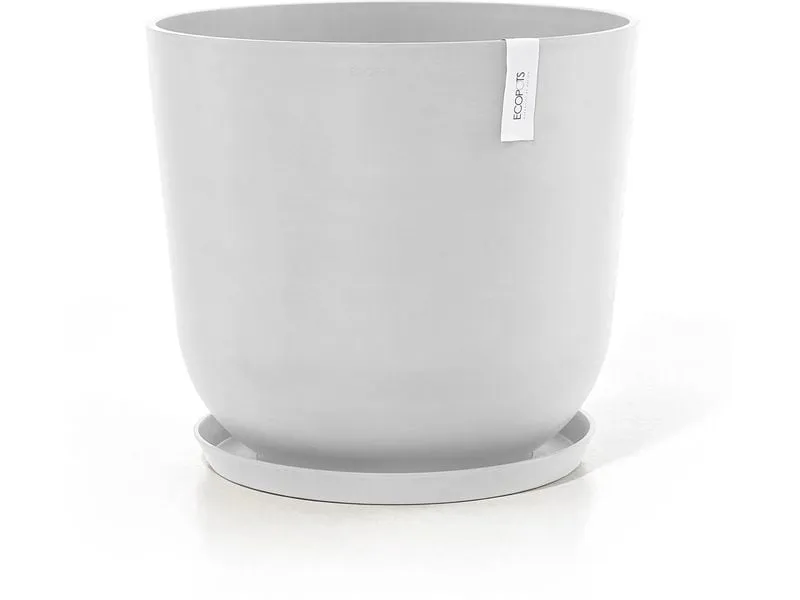 Ecopots Blumentopf Oslo Ø 55 cm Weiss