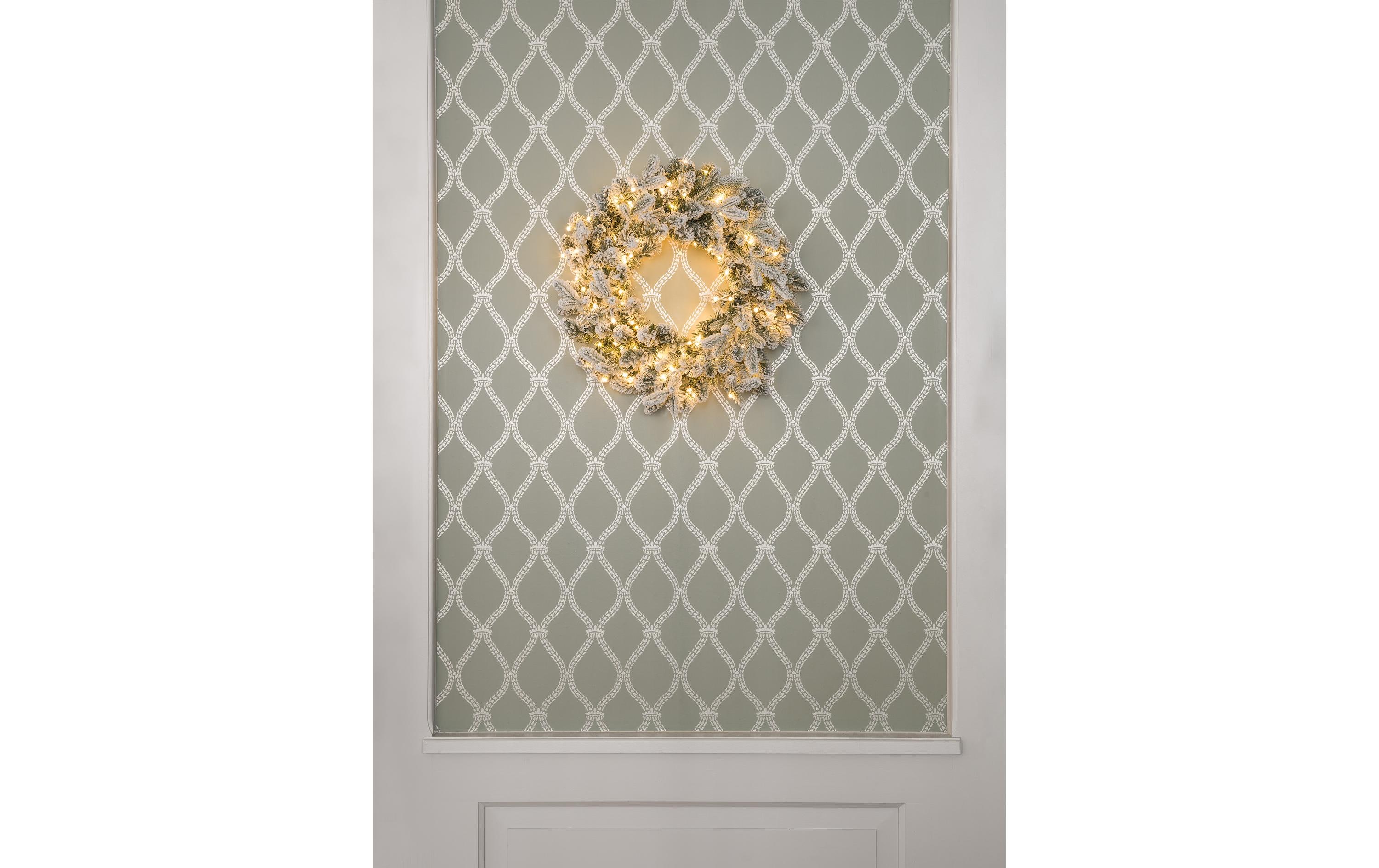 STT LED-Weihnachtskranz Snowy Wreath, Ø 50, 180 LEDs