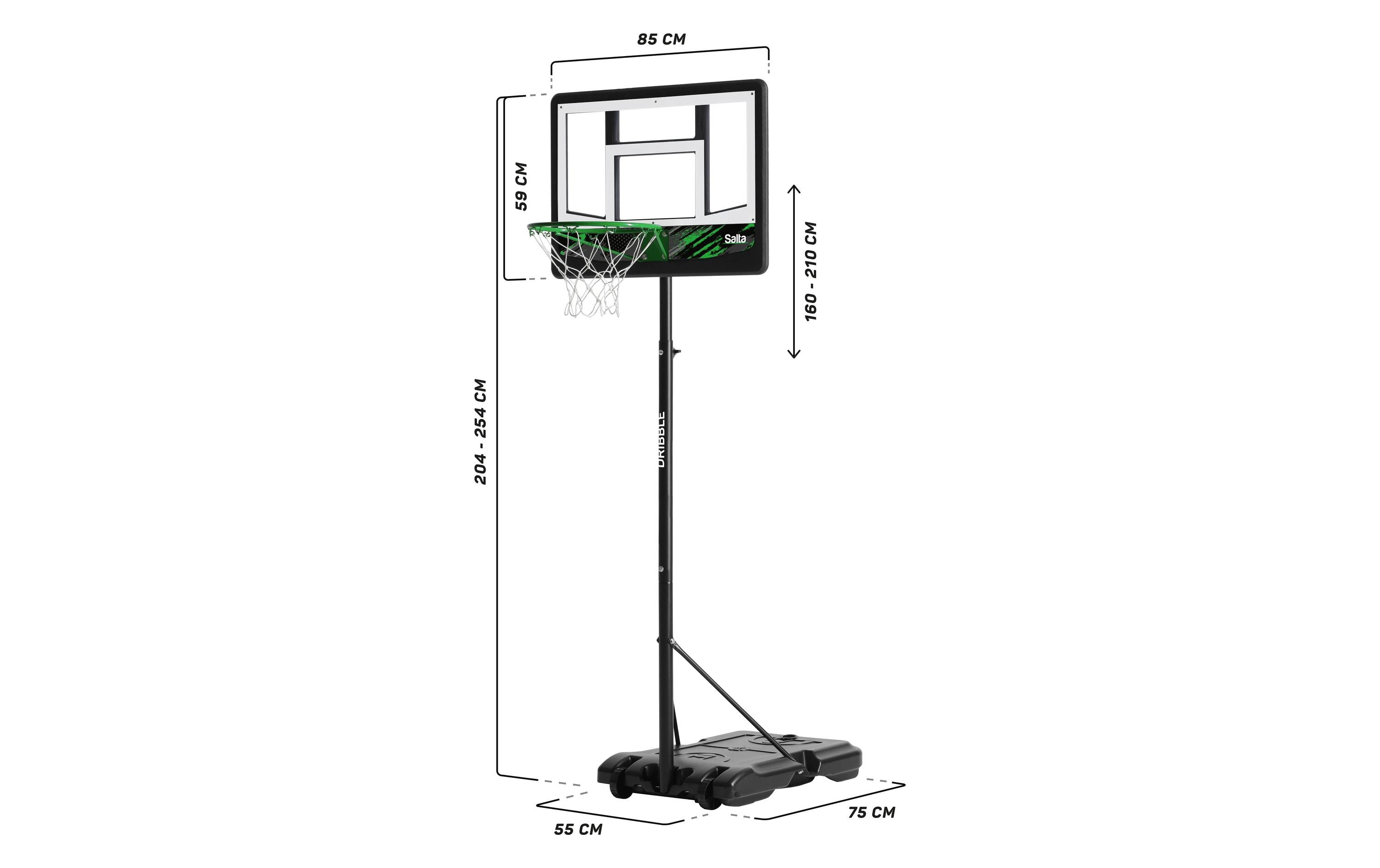 SALTA Basketballständer Salta Dribble 83 x 254 x 130 cm