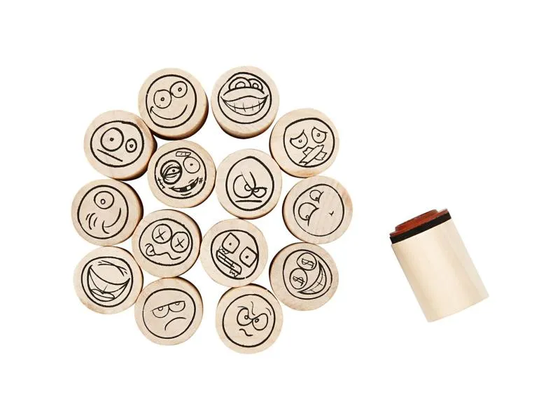 Creativ Company Stempel Holz 15 Stück
