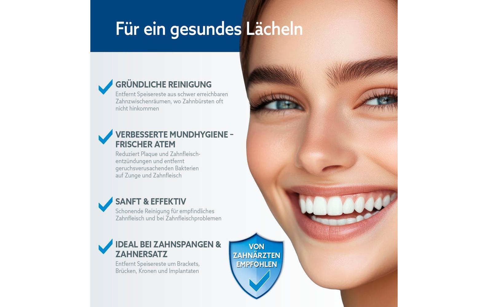 VITALmaxx Munddusche mit 8 Aufsätzen, Anthrazit