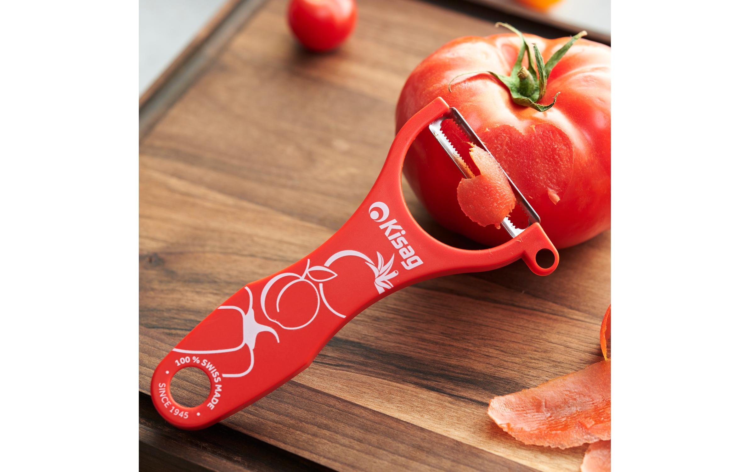 Kisag Sparschäler Universal Soft Skin Rot