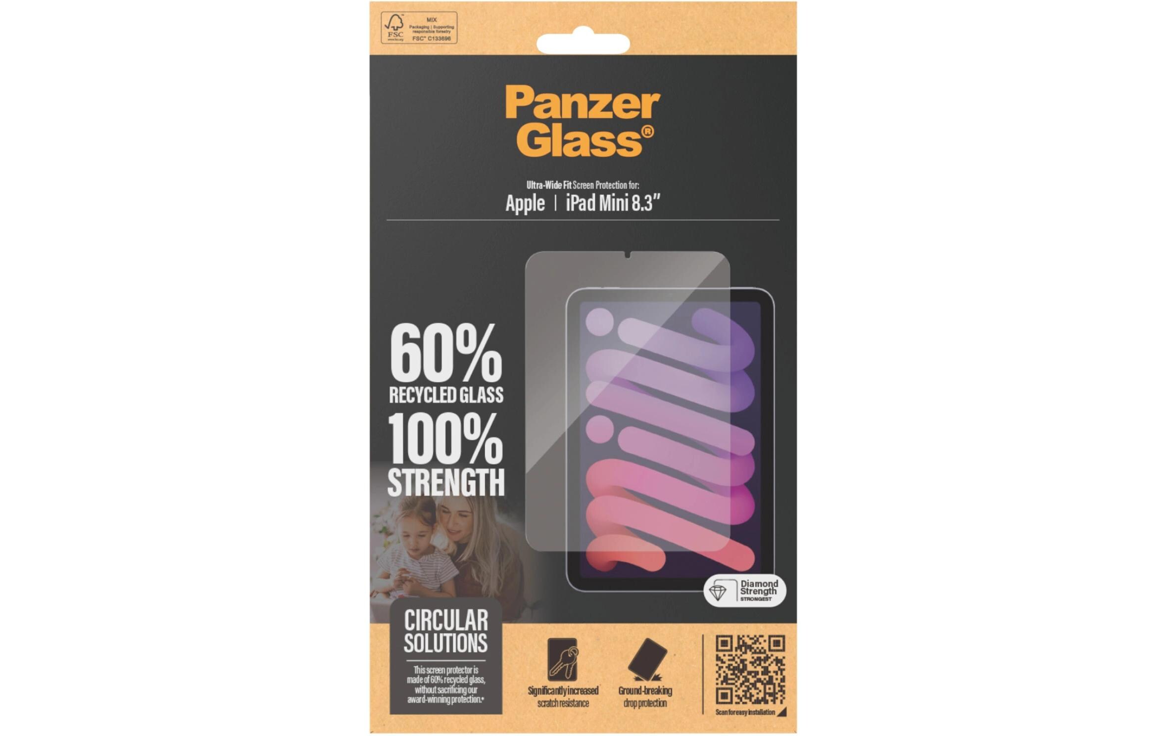 Panzerglass Ultra-Wide Fit iPad mini 6th Gen. 8.3/ iPad mini 2024 Panzerglass Ultra-Wide Fit iPad mini 6th Gen. 8.3/ iPad mini 2024
