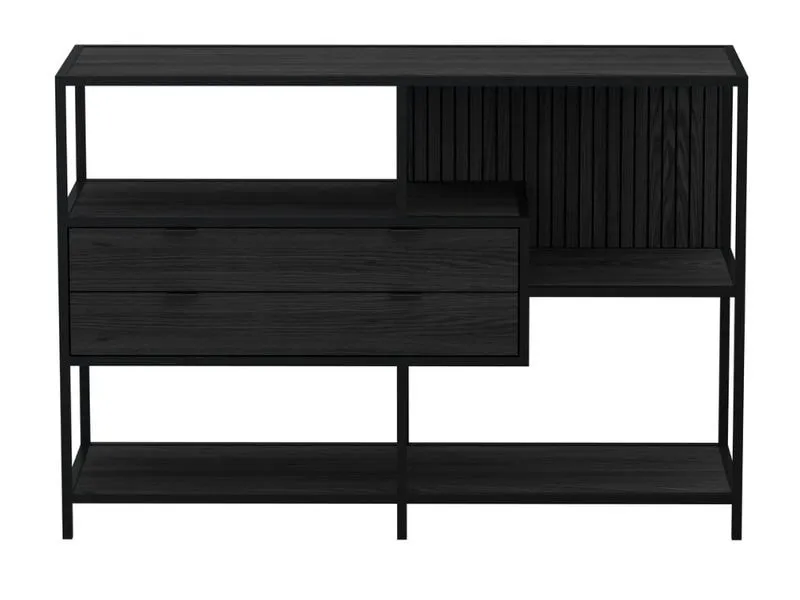 AC Design Regal Seaford Schwarz, 114 x 35 x 78 cm AC Design Regal Seaford Schwarz, 114 x 35 x 78 cm