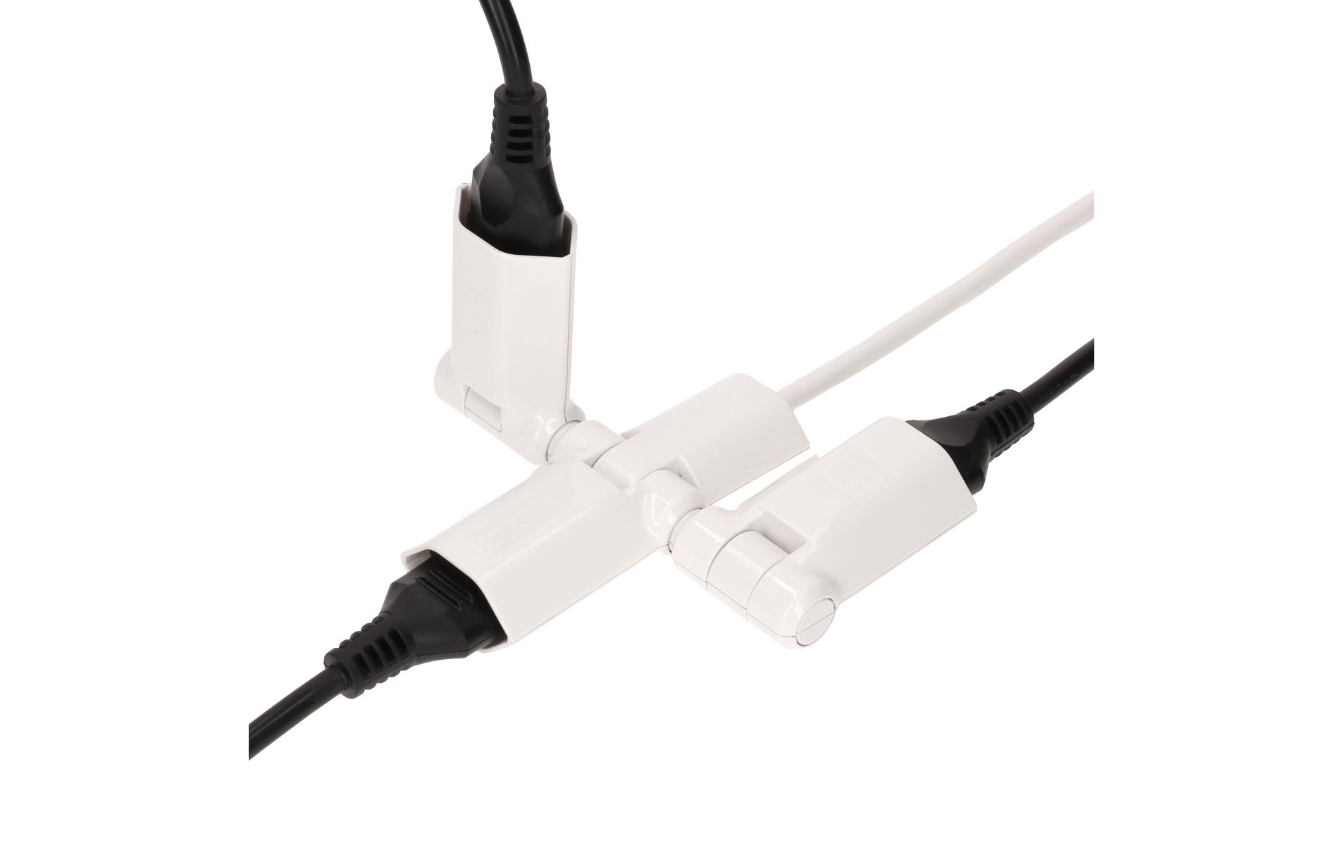 Max Hauri Steckdosenleiste Clip-Clap Line 3x T13, Weiss