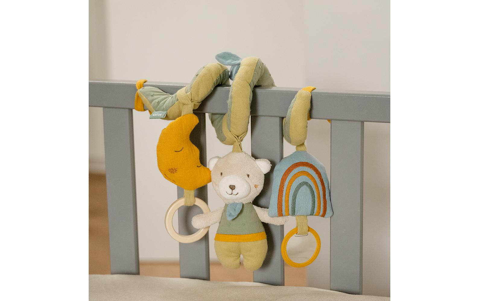 fehn Kinderwagenspielzeug Activity-Spirale Natur Bär fehn Kinderwagenspielzeug Activity-Spirale Natur Bär
