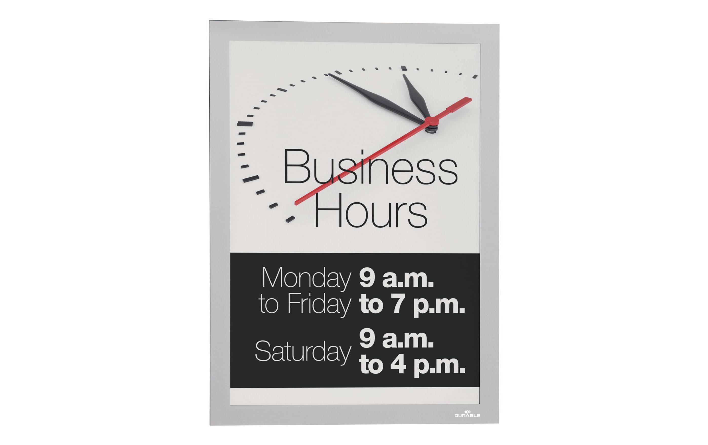 DURABLE Präsentationsrahmen Duraframe Sun A4 Silber