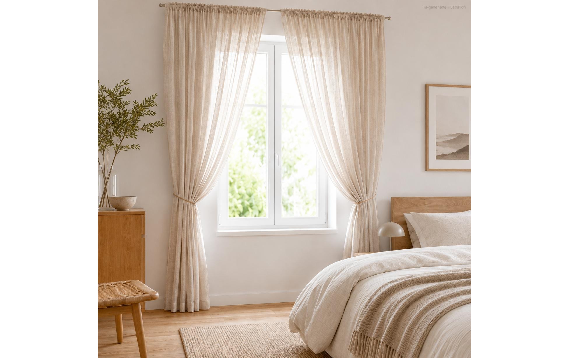 Urbanara URBANARA Vorhang 2er-Set Mafalda Nova 140 cm x 320 cm