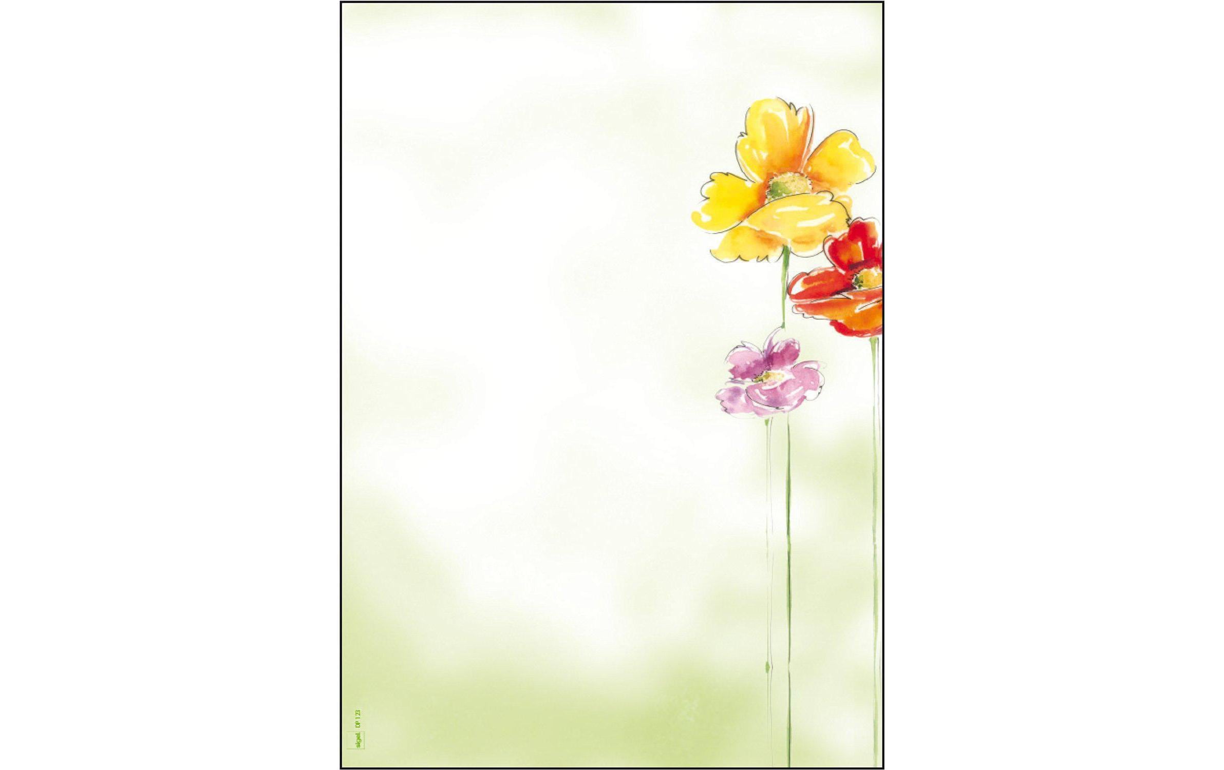 Sigel Motivpapier Spring Flowers A4, 50 Blatt