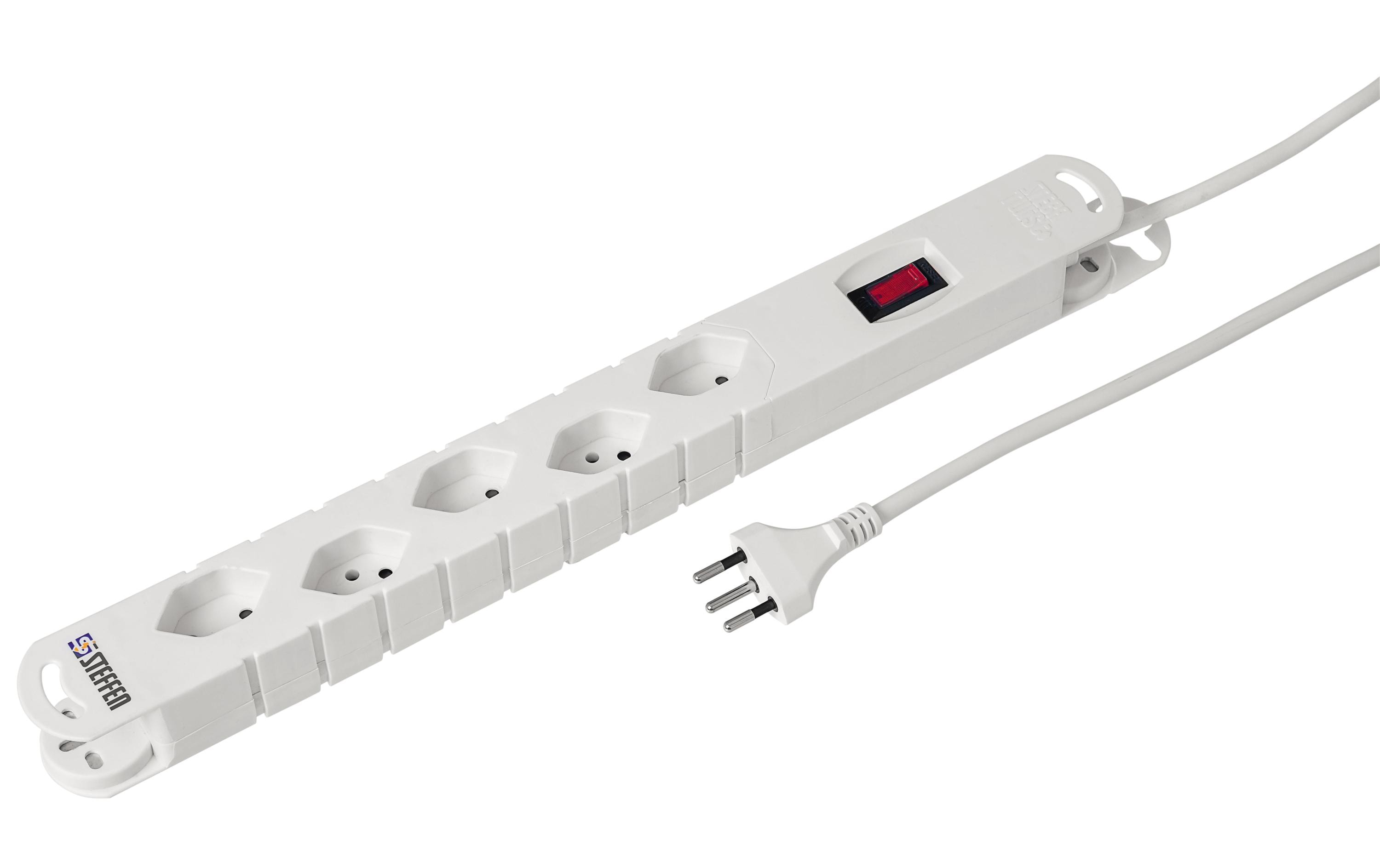 STEFFEN Steckdosenleiste STEBA TWIST 5x T13