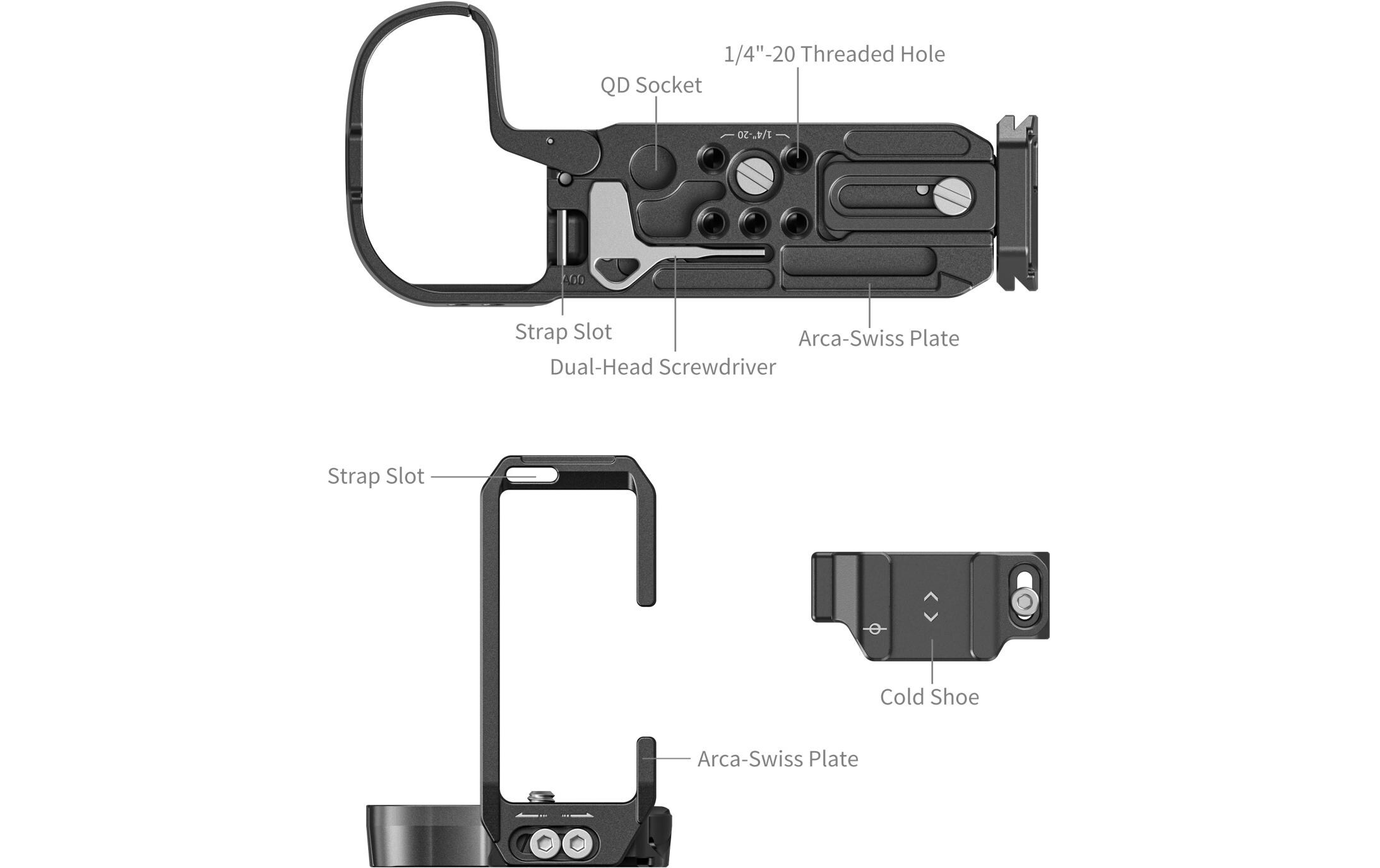 Smallrig L-Winkel Montageplatte für Canon EOS R5 Mark II
