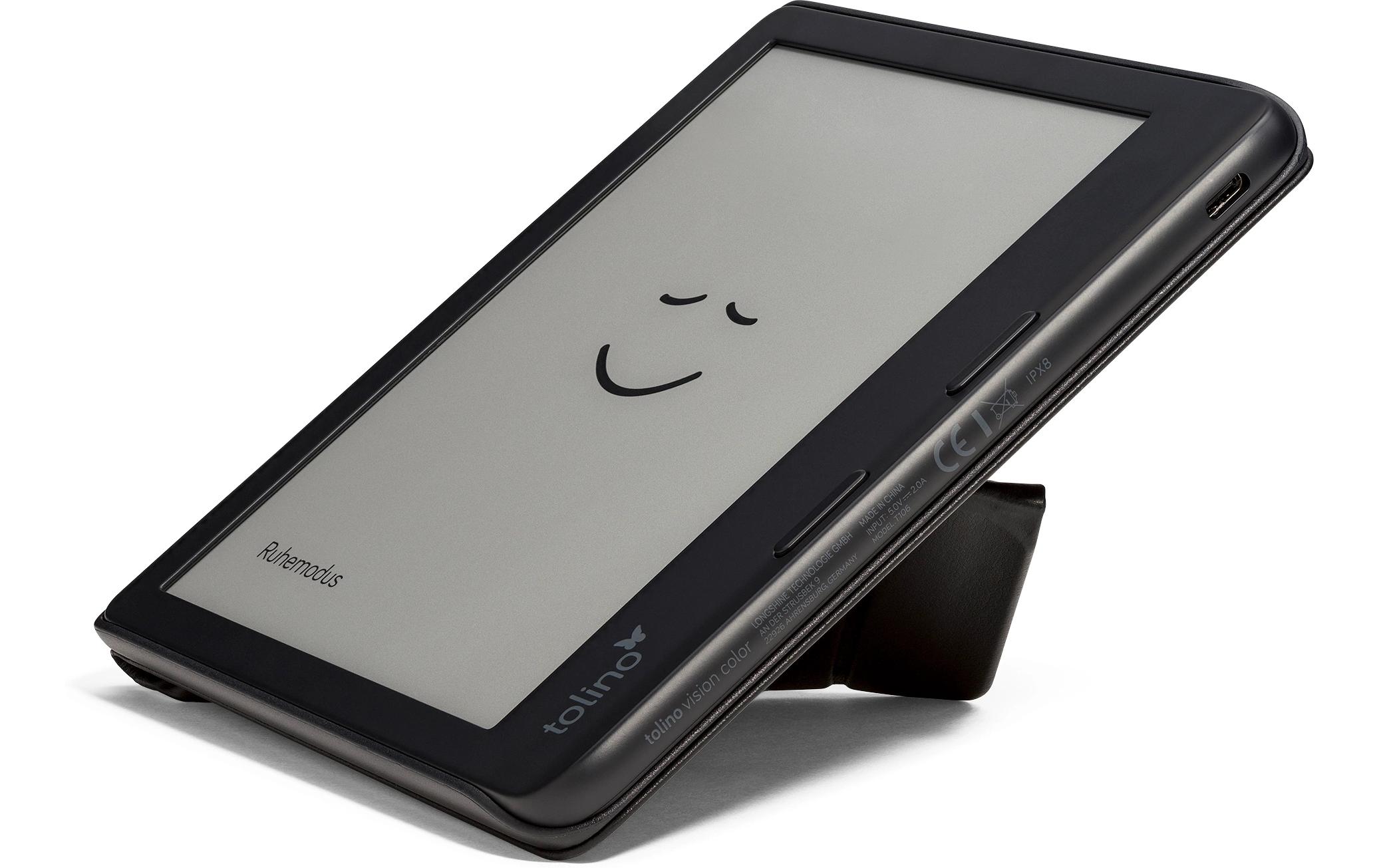 Tolino E-Book Reader Schutzhülle Vision Color Origami Schwarz