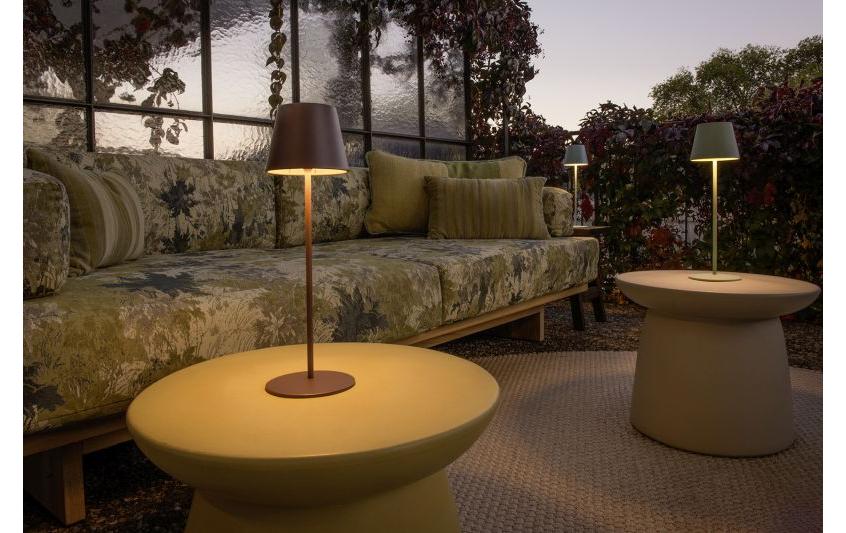 STT Tischleuchte Motion USB Luna, 23 LEDs, Ø 12x38cm, Light Mint