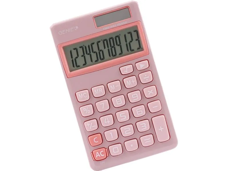 Genie Taschenrechner 212P Pink