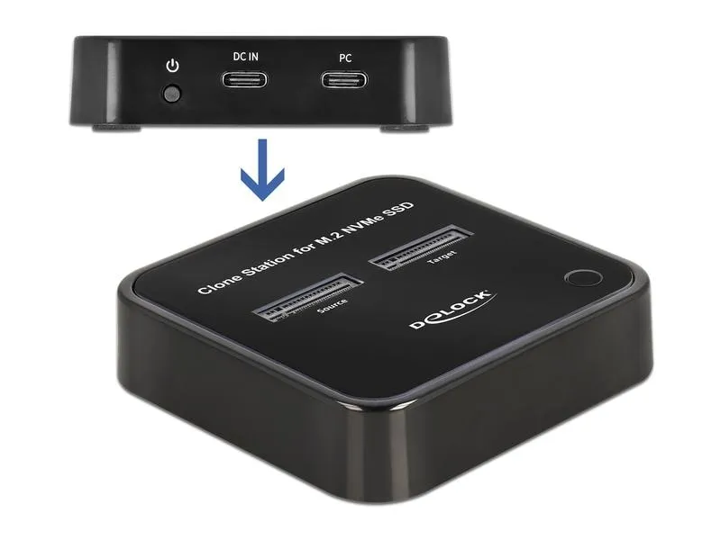 Delock Docking- und Klonstation für 2x M.2 NVMe Delock Docking- und Klonstation für 2x M.2 NVMe