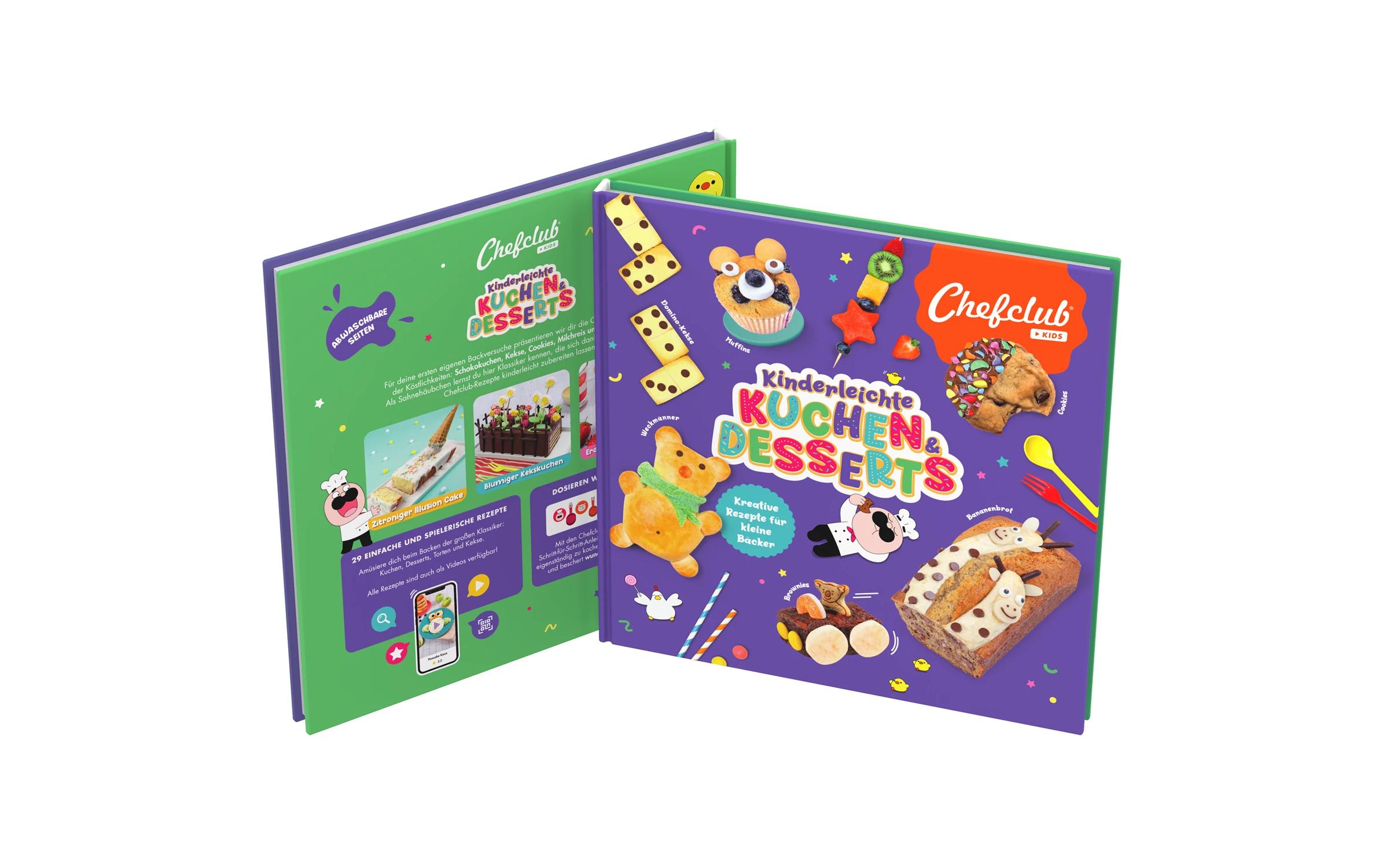 Chefclub Rezeptbuch Kuchen & Desserts 6er Set, Mehrfarbig