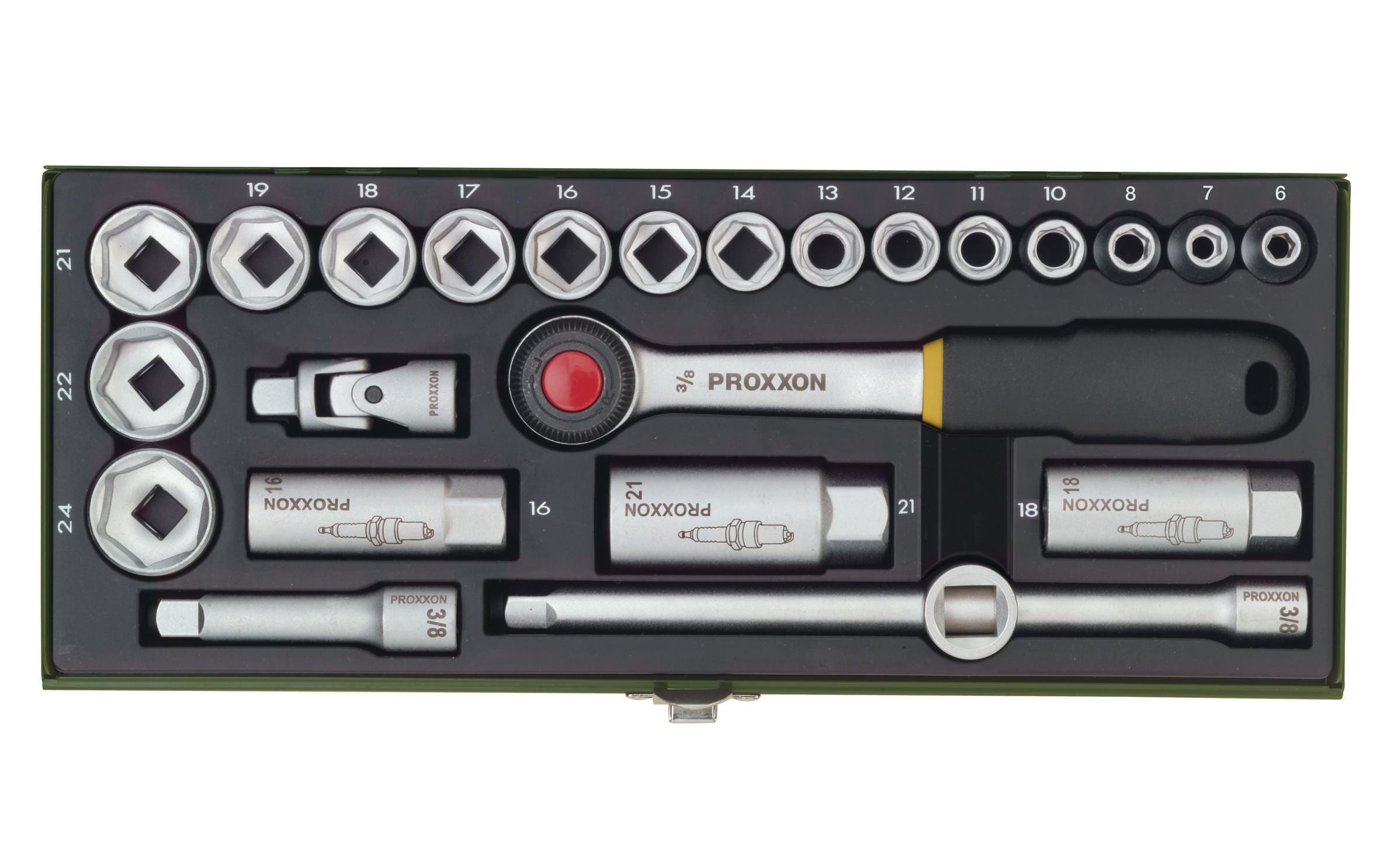 Proxxon Industrial Steckschlüssel-Set 3/8 24-teilig Proxxon Industrial Steckschlüssel-Set 3/8 24-teilig
