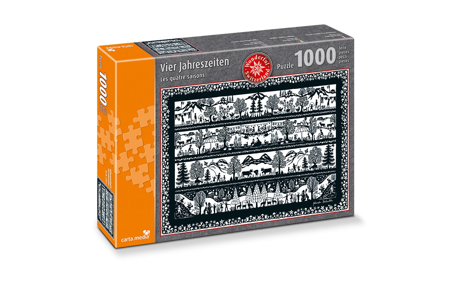 Carta.Media Puzzle Vier Jahreszeiten 1000 Teile
