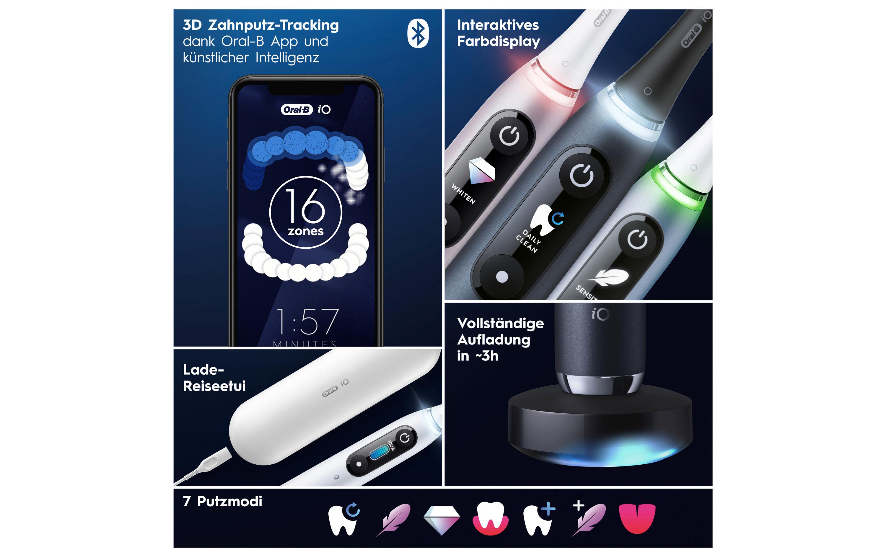 Oral-B Elektrische Zahnbürste iO Series9 White Alabaster