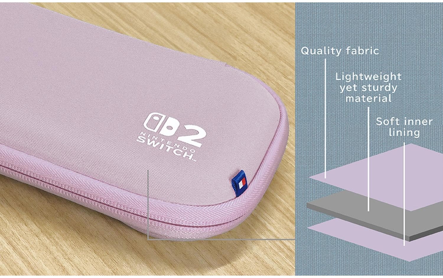 Hori Nintendo Switch 2 Tough Pouch - Lavender