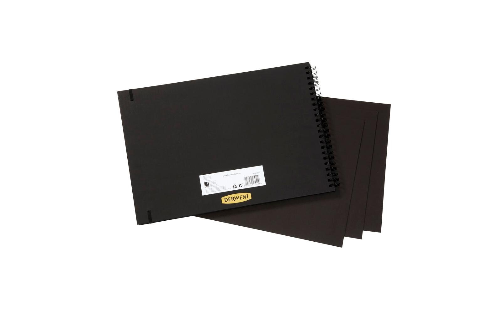 Derwent Skizzenbuch mit schwarzen Seiten, DIN-A3, 40 Blatt