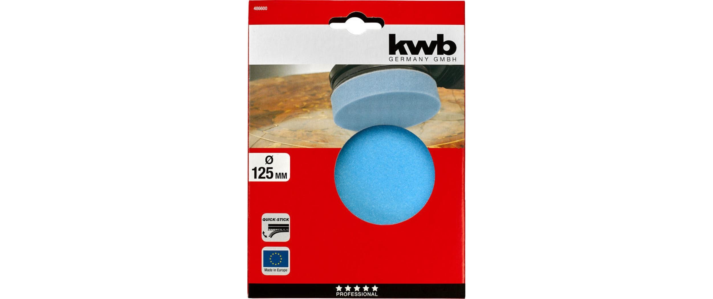 kwb Polierschwamm Ø 125 mm haftend kwb Polierschwamm Ø 125 mm haftend