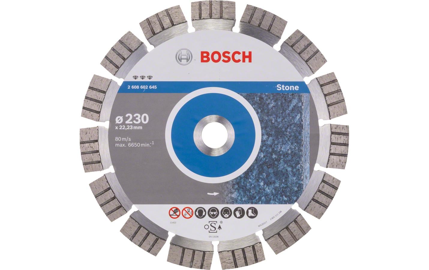 Bosch Professional Diamanttrennscheibe Best for Stone, 230 x 2.4 x 15 mm