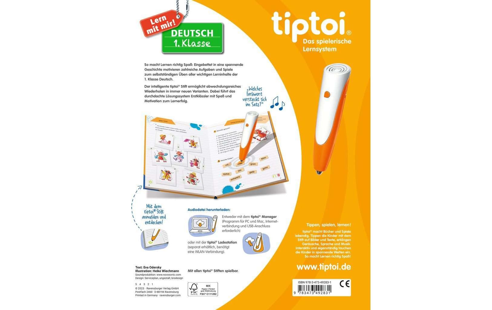 tiptoi Lernbuch Lern mit mir! Deutsch 1. Klasse