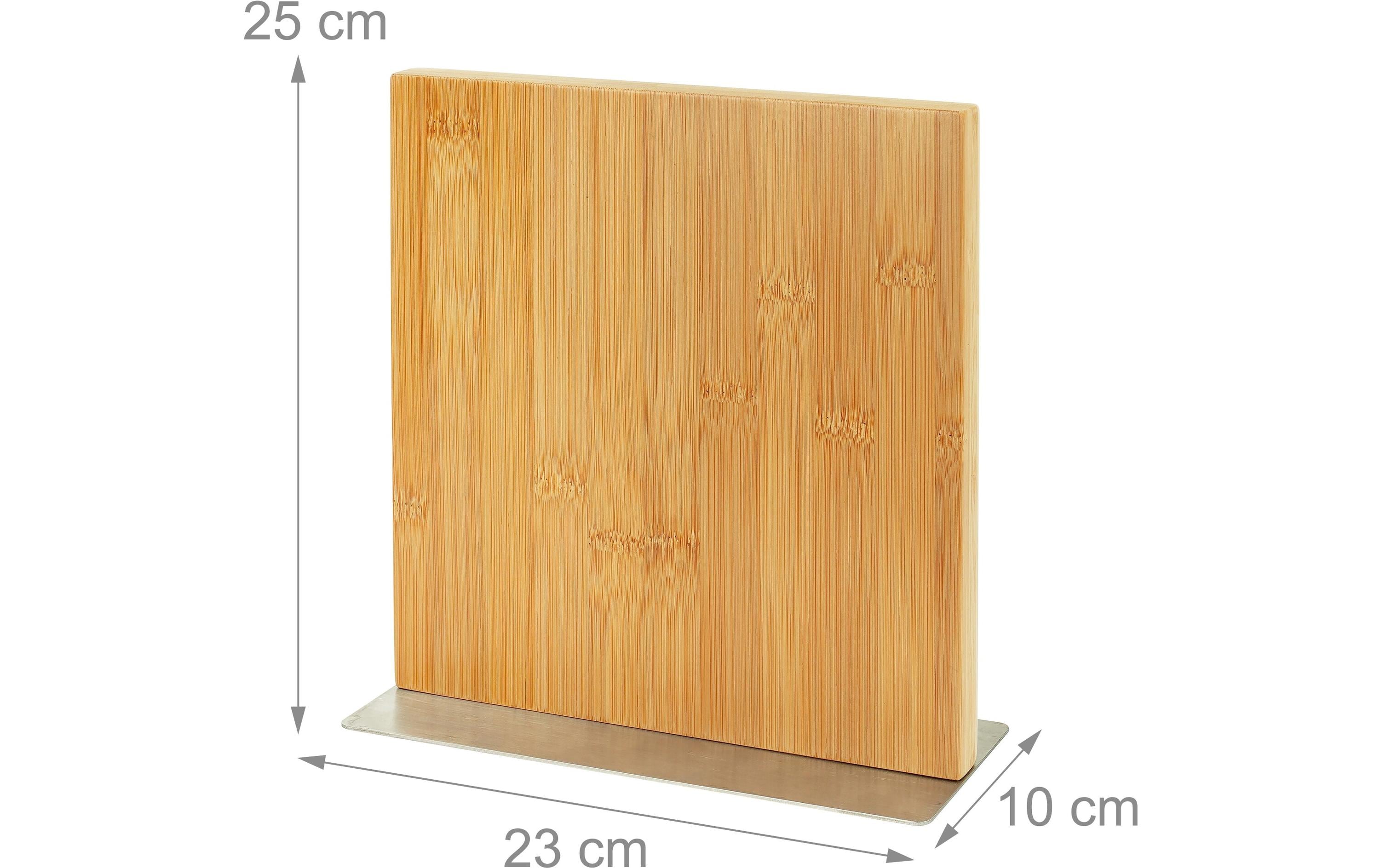 relaxdays Messerblock Hellbraun