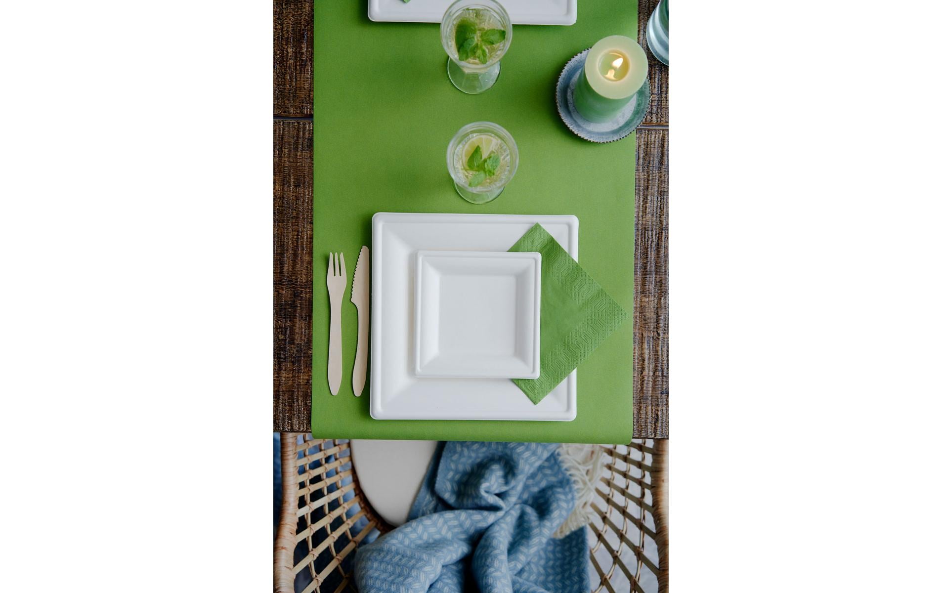 BioPak Einweg-Gabel 100 Stück, Hellbraun