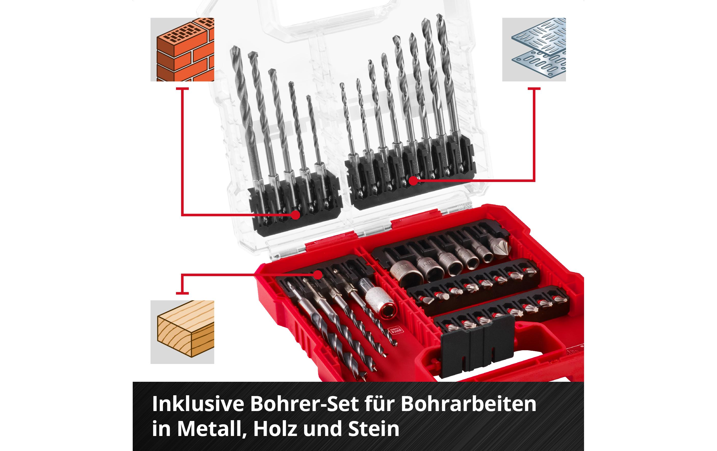 Einhell Bit-Set L-CASE Kassette 40tlg LS