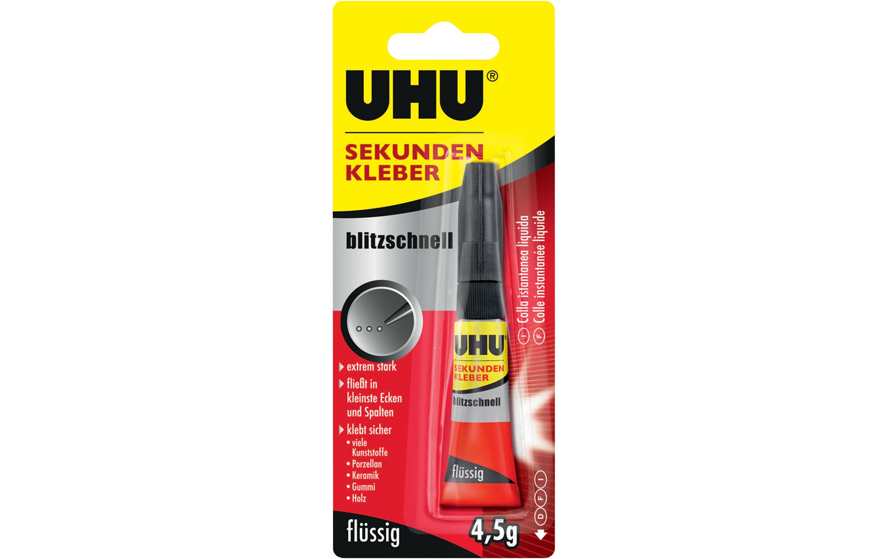 UHU Sekundenkleber blitzschnell 4.5 g UHU Sekundenkleber blitzschnell 4.5 g
