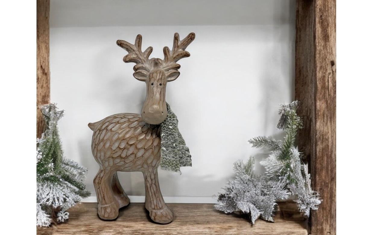 Dameco Weihnachtsfigur Rentier 21.5 cm, Braun