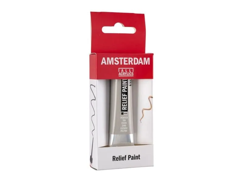 Amsterdam Acrylfarbe Reliefpaint 815 Zinn deckend, 20 ml 20 ml, Zinn Amsterdam Acrylfarbe Reliefpaint 815 Zinn deckend, 20 ml 20 ml, Zinn